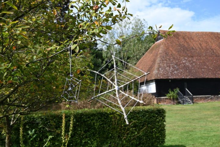 Stick Spider Web Decorations