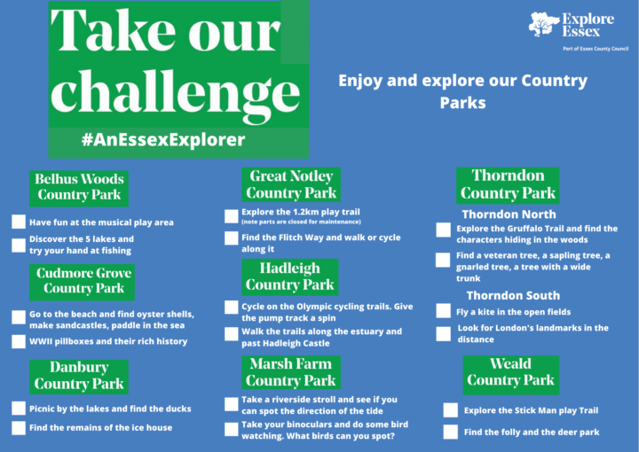 Tick off the activities as you complete them