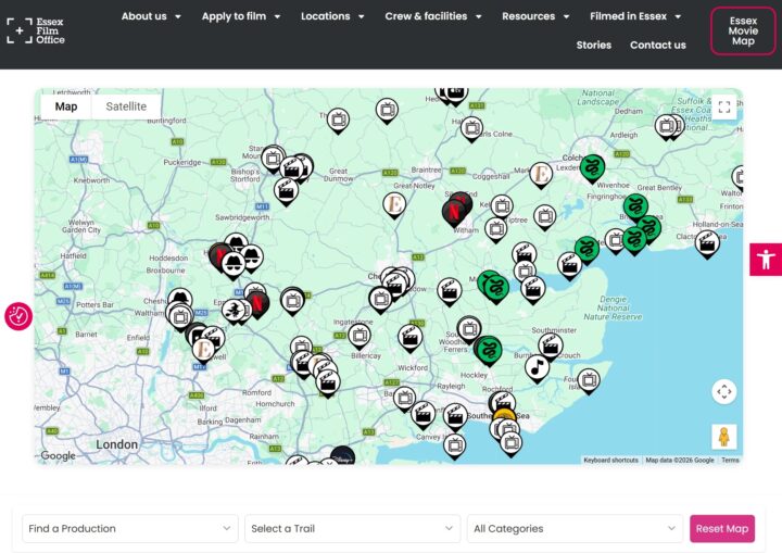 Discover all the film locations in Essex