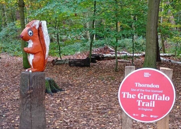 New Orange Plaque at Thorndon Country Park