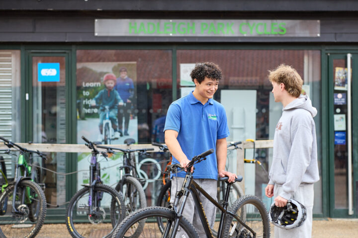 Head to Hadleigh Park Cycles