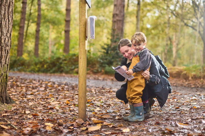 Mum and child take an Essex Country Parks trail