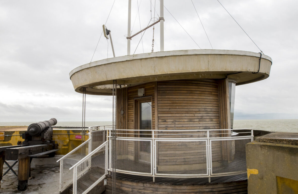 On the roof at Jaywick Martello Tower