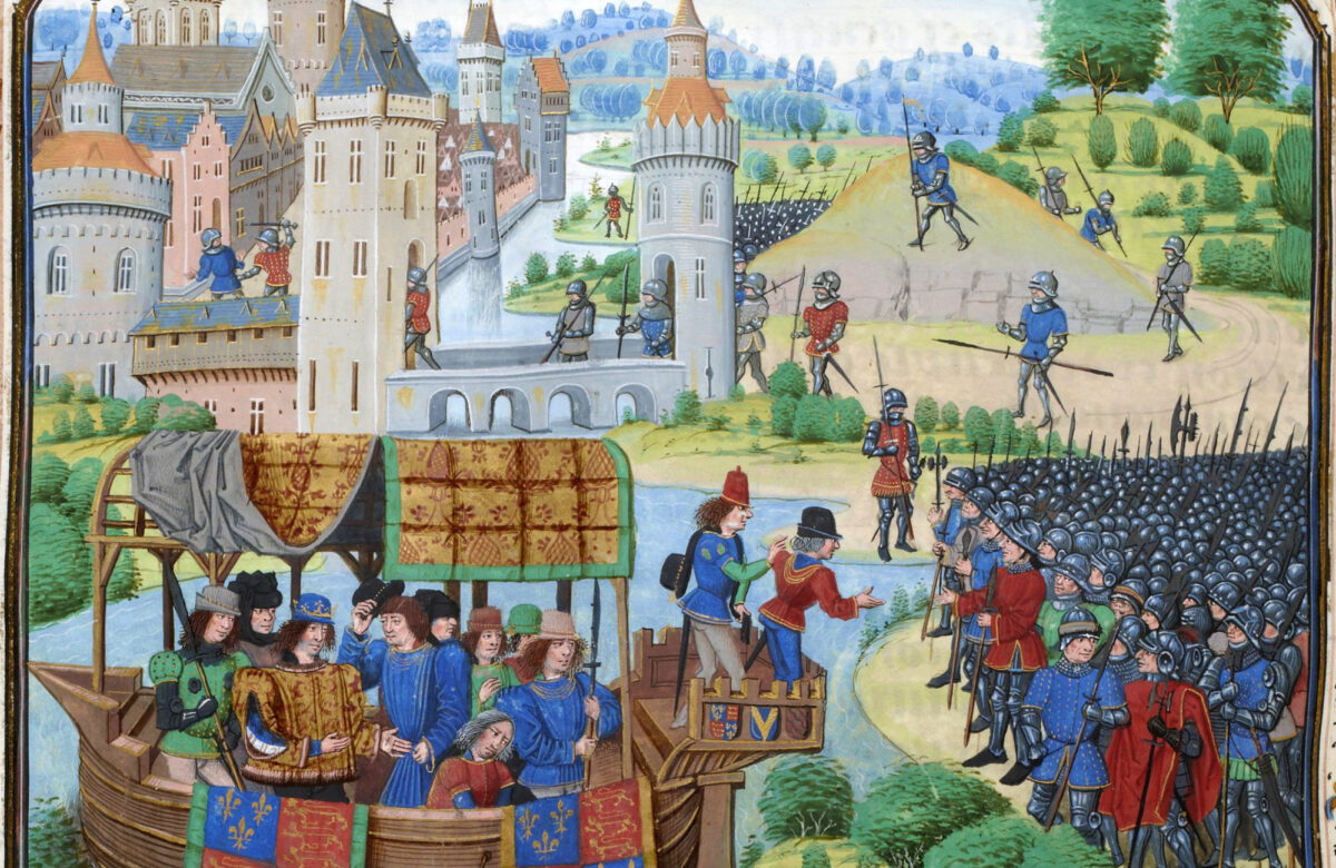 Peasants Revolt Painting of Richard II meeting with the rebels of the Peasants Revolt of 1381
