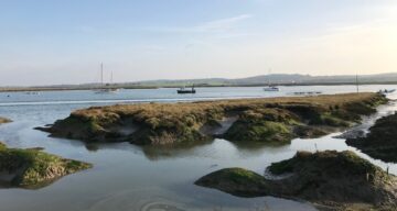 Inlets on the river Crouch at Marsh Farm