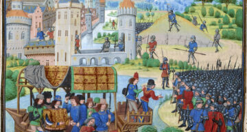 Peasants Revolt Painting of Richard II meeting with the rebels of the Peasants Revolt of 1381