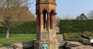 An ornate water feature