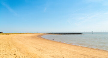 Jaywick Sands beach in summer