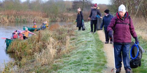 Essex Outdoors Harlow volunteers during the Big River Clean Up