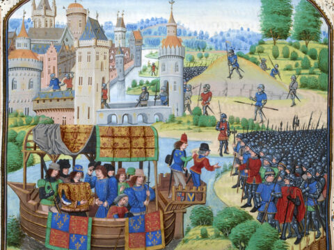 Peasants Revolt Painting of Richard II meeting with the rebels of the Peasants Revolt of 1381